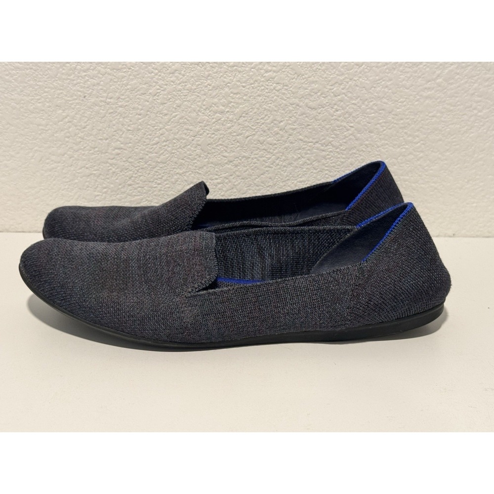 Rothys Womens Almond Loafer Shoe Size 11 Gray Dress Business Casual Ballet Flat
